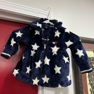 Tommy Hilfiger Kids Star Print Jacket - Navy and White